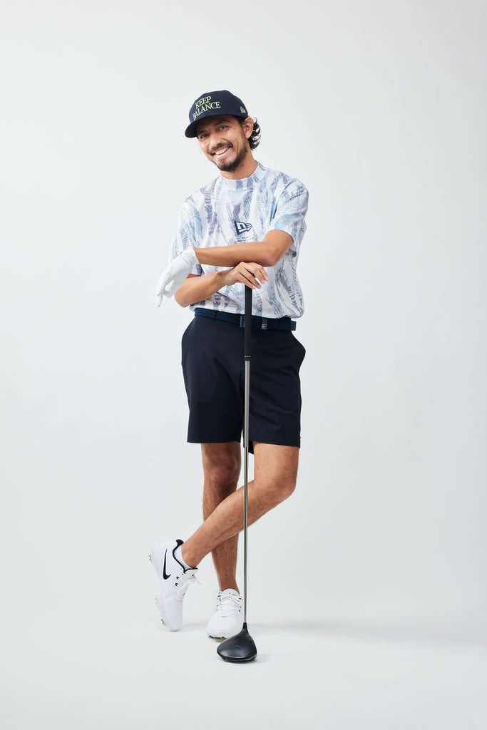 高领衬衫男士新时代高尔夫新时代日本真实2024春季 /夏季新高尔夫服装