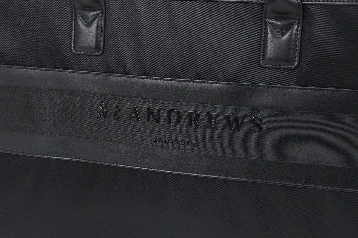 ST ANDREWS ブラックボストンバッグ ボストンバッグ メンズ レディース セントアンドリュース St