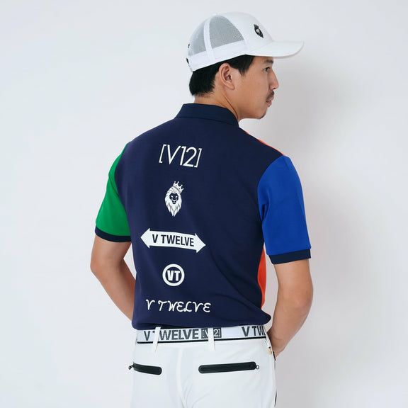 ポロシャツ メンズ V12 ゴルフ ヴィ・トゥエルブ 2024 春夏 新作 ゴルフウェア