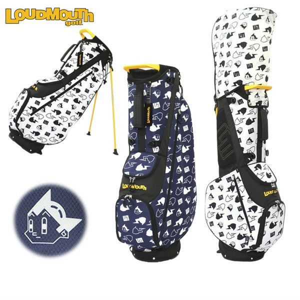 Caddy Bag Men's Ladies Loud Mouth Golf LOUDMOUTH GOLF Japan Genuine Japan Standard 2024 Spring / Summer New Golf