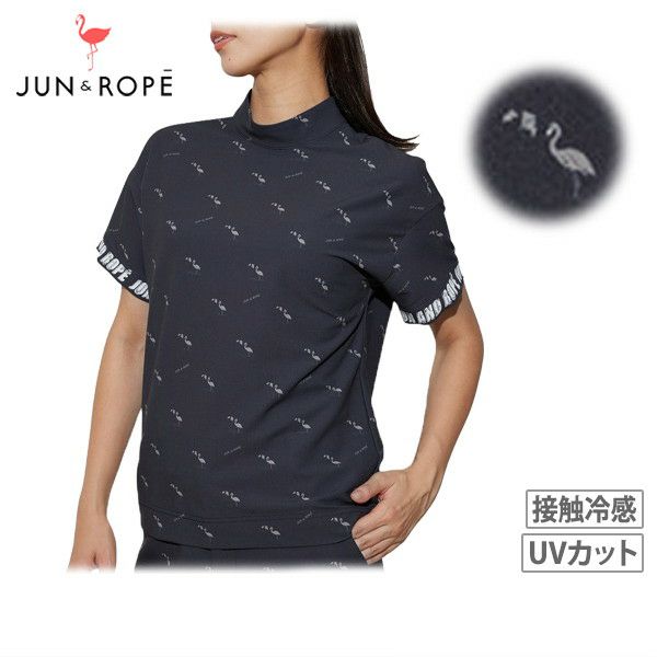 高領襯衫女士Jun＆Lope Jun Andrope Jun＆Rope 2024春季 /夏季新高爾夫服裝