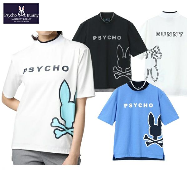高頸襯衫女士Psycho Bunny Psycho Bunny Japan Japan Pureine 2024春季 /夏季新高爾夫服裝