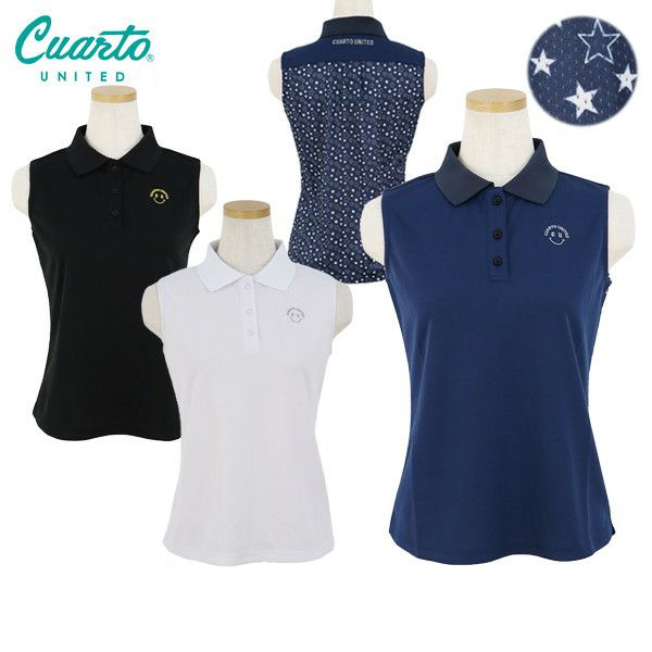 Poro Shirt Ladies Calt United CUARTO UNITED 2024 Spring / Summer New Golf Wear