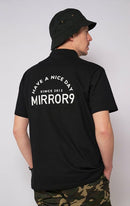 High Neck Shirt Men's Mirror Nine Golf Mirror9golf 2024 Spring / Summer New Golf Wear