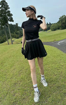 High Neck Shirt Ladies Mirror Nine Golf Mirror9golf 2024 Spring / Summer New Golf Wear