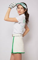 High Neck Shirt Ladies Mirror Nine Golf Mirror9golf 2024 Spring / Summer New Golf Wear