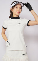 High Neck Shirt Ladies Mirror Nine Golf Mirror9golf 2024 Spring / Summer New Golf Wear
