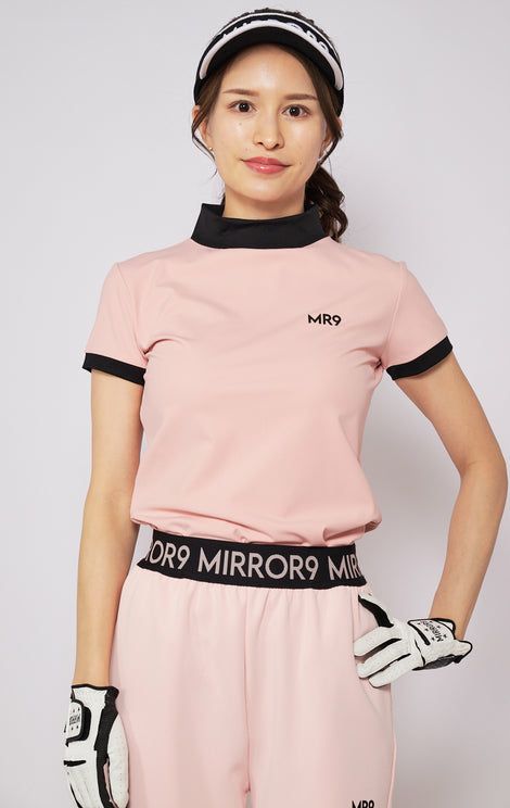 High Neck Shirt Ladies Mirror Nine Golf Mirror9golf 2024 Spring / Summer New Golf Wear