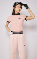 High Neck Shirt Ladies Mirror Nine Golf Mirror9golf 2024 Spring / Summer New Golf Wear