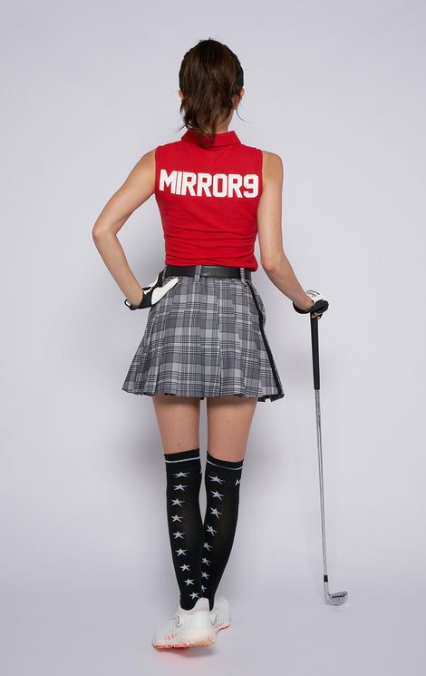 poro襯衫女士鏡子九高爾夫鏡9高爾夫2024春季 /夏季新高爾夫服裝