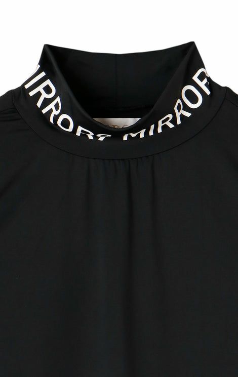 High Neck Shirt Women's Mirror Nine Golf MIRROR9GOLF 2024 Spring/Summer New Golf Wear