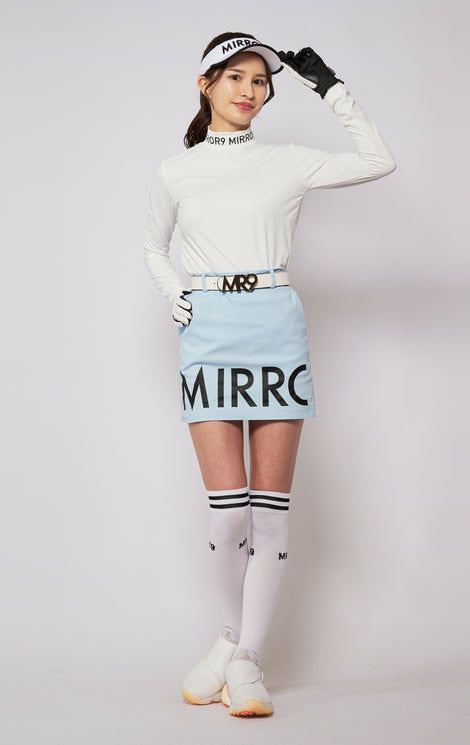 High Neck Shirt Women's Mirror Nine Golf MIRROR9GOLF 2024 Spring/Summer New Golf Wear
