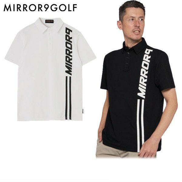 ポロシャツ メンズ ミラーナインゴルフ MIRROR9GOLF 2024 春夏 新作 ゴルフウェア