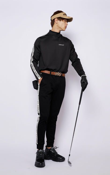 High Neck Shirt Men's Mirror Nine Golf Mirror9golf 2024 Spring / Summer New Golf Wear