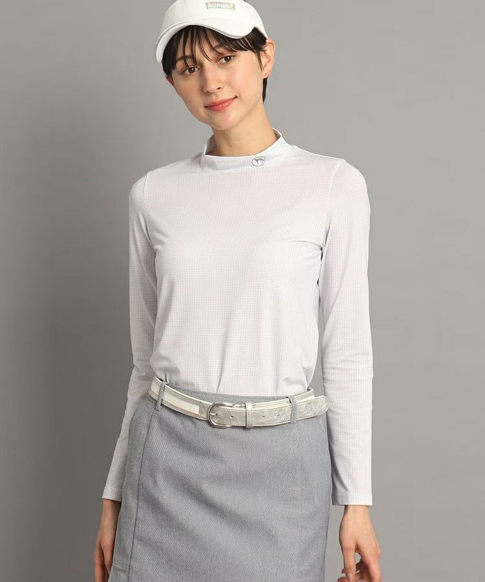 adabat ドット柄 ハイネック長袖シャツ adabat ドット柄 ハイネック長袖シャツ