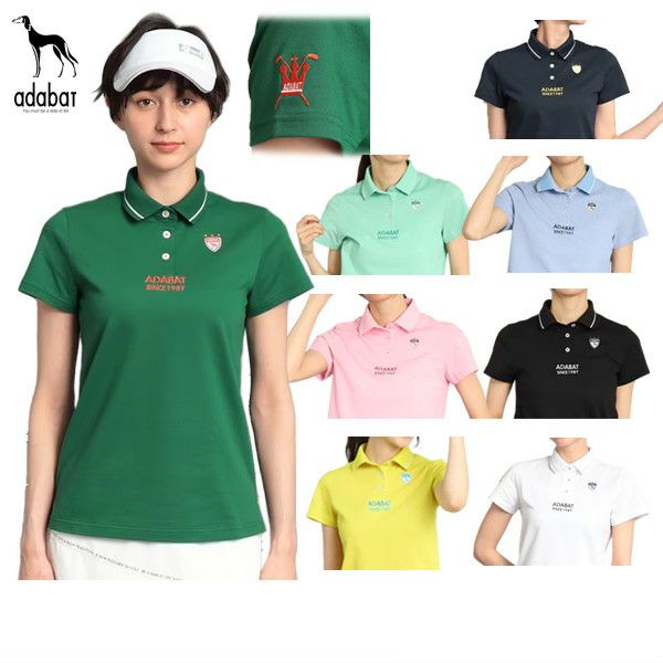 Short -sleeved polo shirt Ladies Adabat ADABAT Golf wear