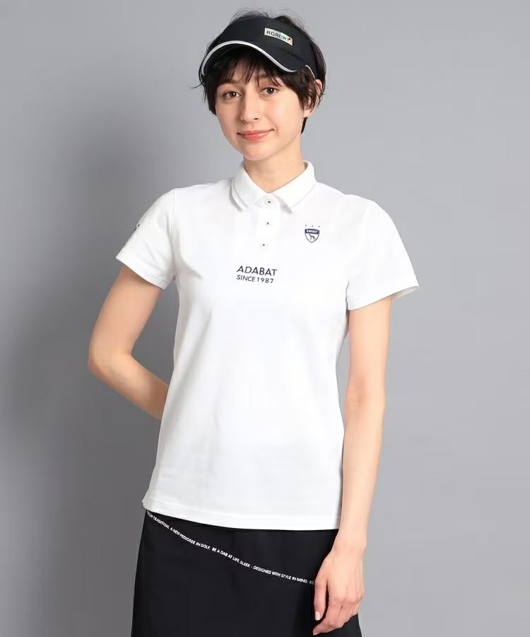 Short -sleeved polo shirt Ladies Adabat ADABAT Golf wear