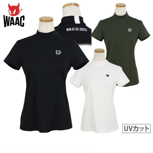 高脖子襯衫女士Wuck Waac Japan Pureine 2024秋季 /冬季新高爾夫服裝