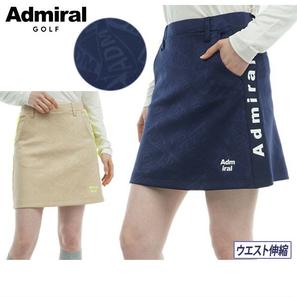Skirt Ladies Admiral Golf ADMIRAL GOLF Japan Genuine 2024 Fall / Winter New Golf Wear