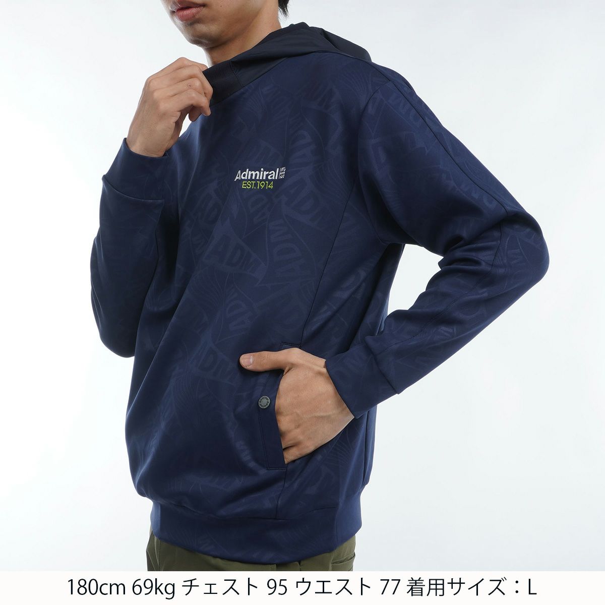 Admiral - Admiral GOLF アドミラルゴルフ　UJジャガードパーカー ロゴ ハイブリッドパーカー ADMA465 – ADMIRAL
