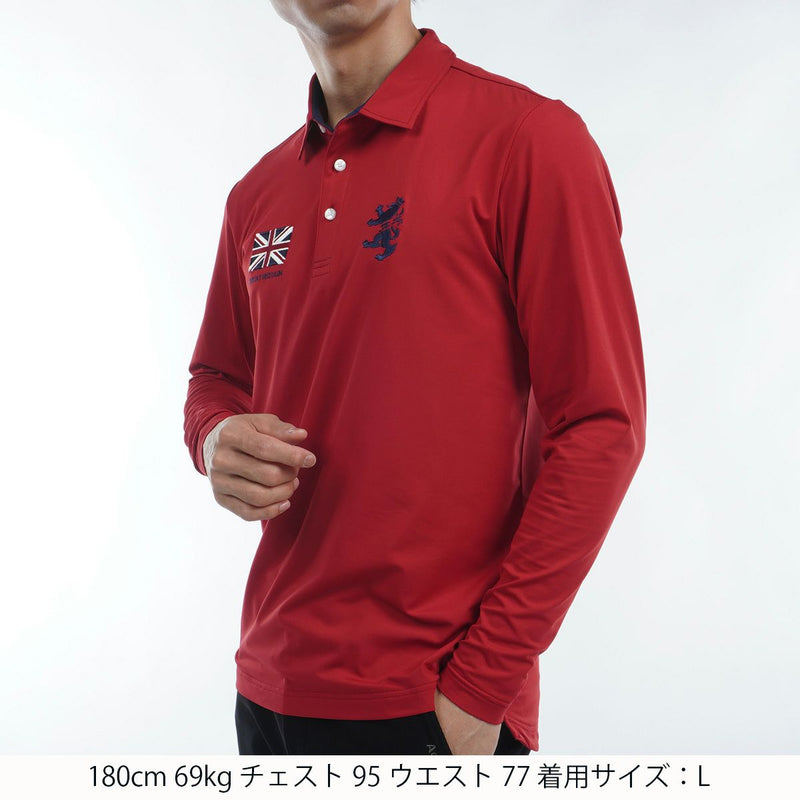 Poro襯衫男士高爾夫高爾夫高爾夫高爾夫高爾夫日本真實2024年秋季 /冬季新高爾夫服裝