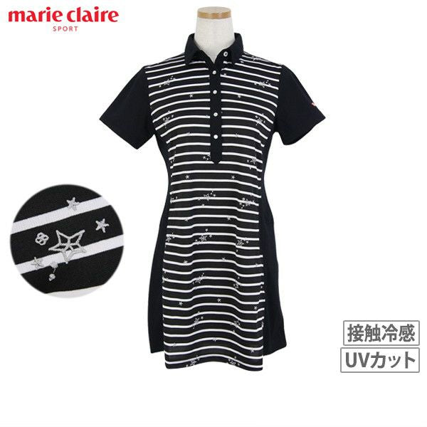 チュニック丈ポロシャツ レディース マリクレール marie claire sport ゴルフウェア