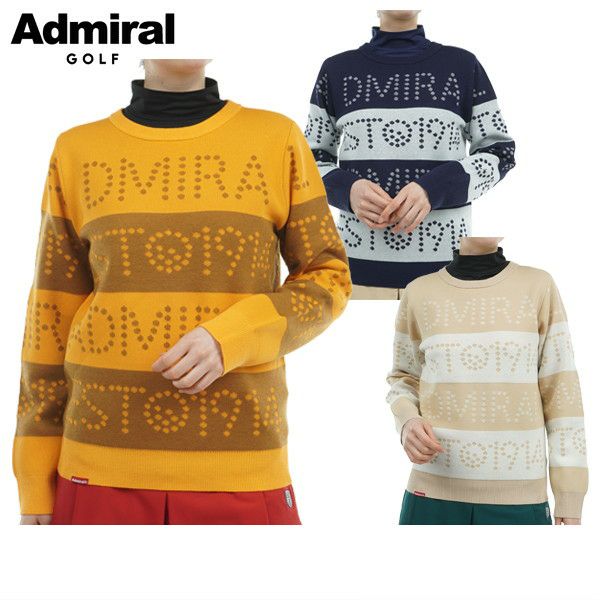 Sweater Ladies Admiral Golf ADMIRAL GOLF Japan Genuine 2024 Fall / Winter New Golf Wear