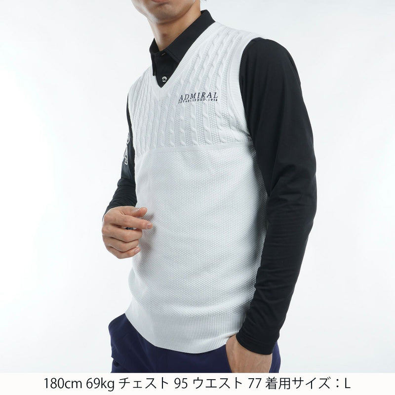 Vest  Men's Admiral Golf ADMIRAL GOLF Japan Genuine 2024 Fall / Winter New Golf Wear