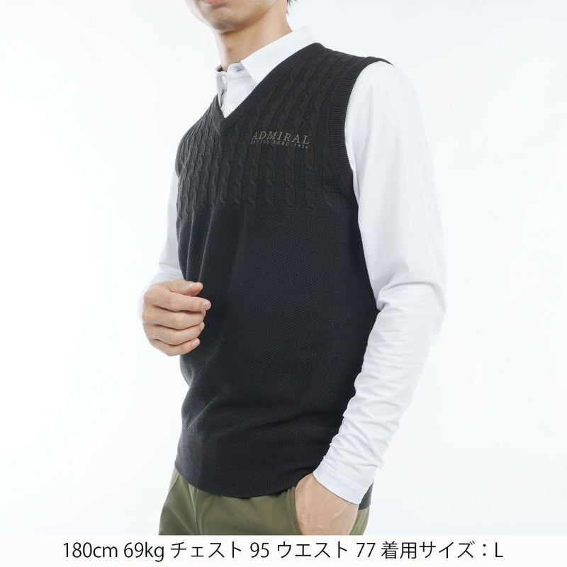 Vest  Men's Admiral Golf ADMIRAL GOLF Japan Genuine 2024 Fall / Winter New Golf Wear