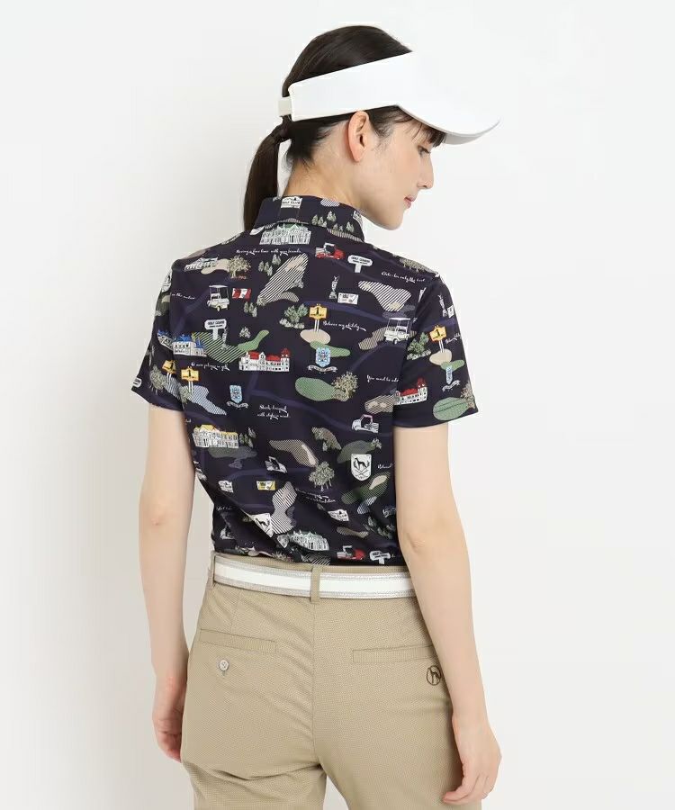 Poro Shirt Ladies Adabat Adabat 2024 Autumn / Winter New Golf Wear