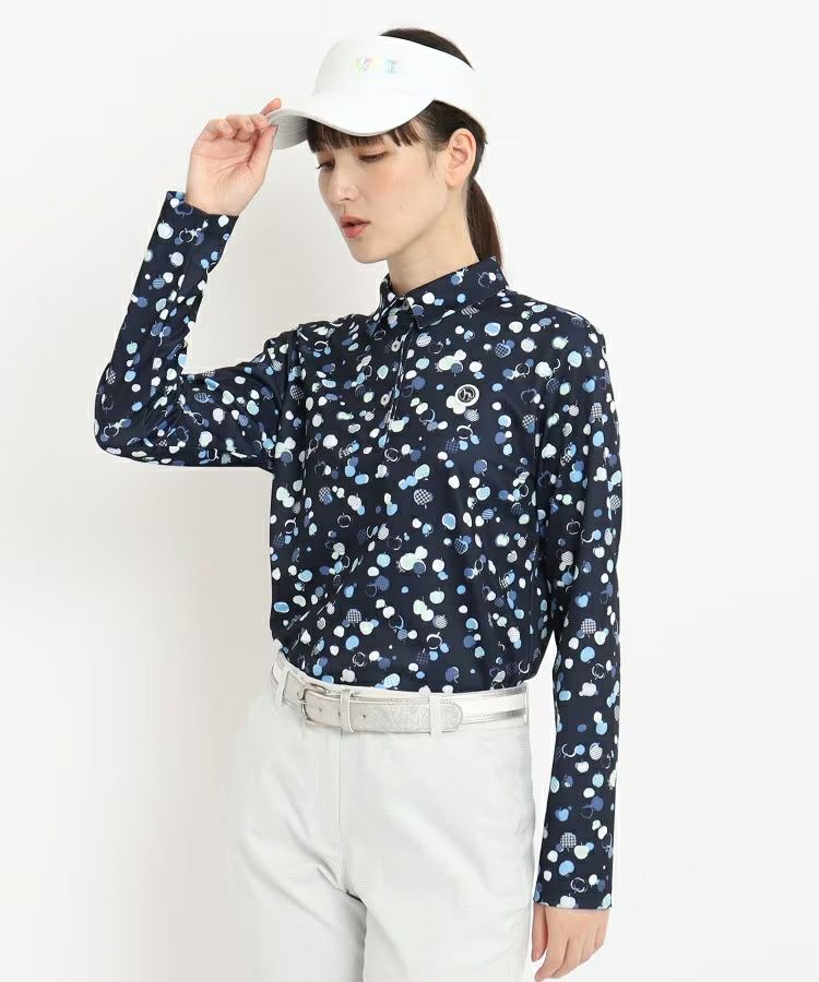 Poro Shirt Ladies Adabat Adabat 2024 Autumn / Winter New Golf Wear