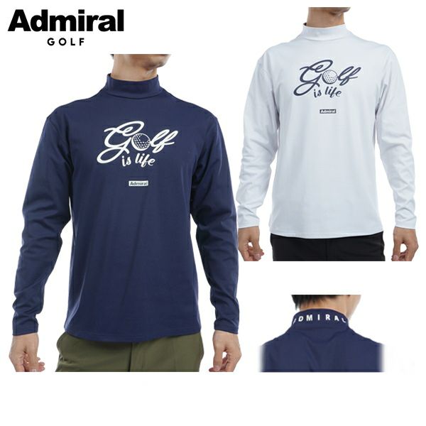 High neck shirt for men Admiral Golf Admiral Golf Japan official product Golf wear