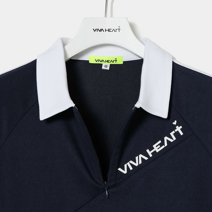 Poro Shirt Ladies Viva Heart VIVA HEART 2024 Fall / Winter New Golf Wear