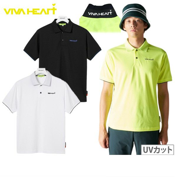 Polo Shirt Men's Viva Heart VIVA HEART Golf Wear