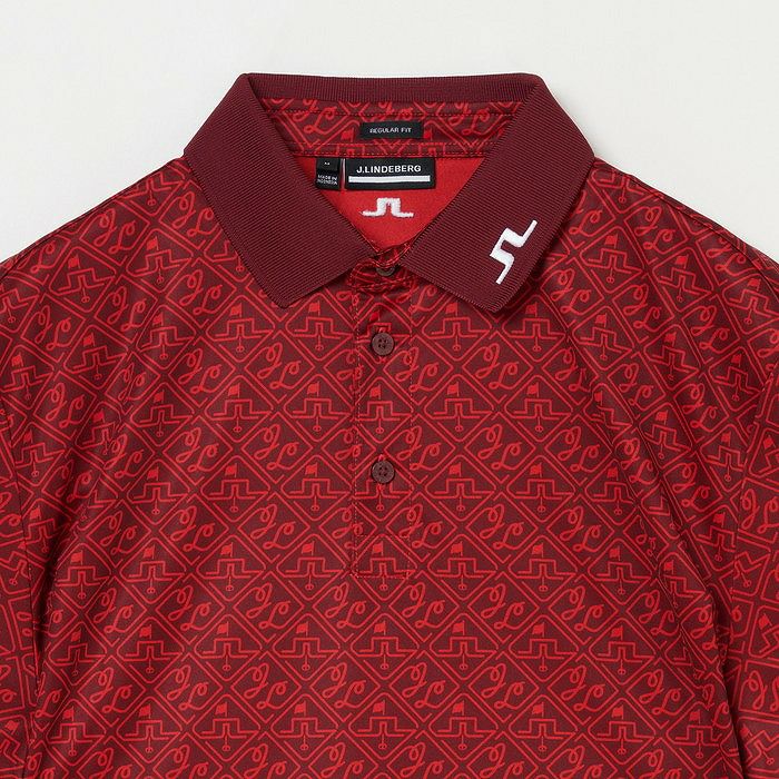 Poro Shirt Men's J Lindberg J.LINDEBERG Japan Genuine 2024 Fall / Winter New Golf Wear