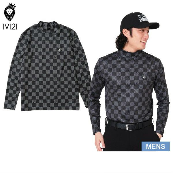 High Neck Shirt Men's V12 Golf Vi Twelve 2024 Fall / Winter New Golf Wear