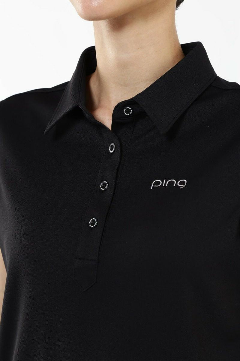 Poro Shirt Ladies Pin Ping 2024 Autumn / Winter Golf wear