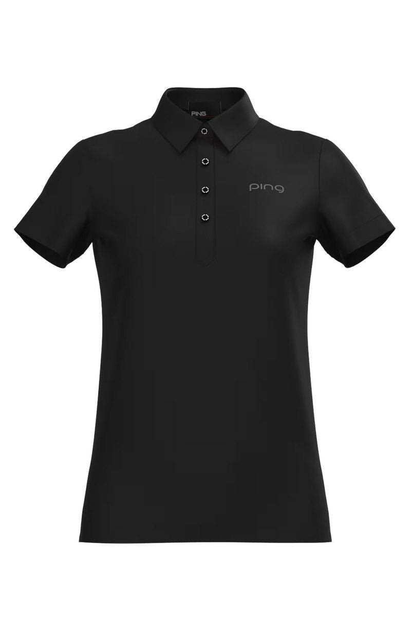 Poro Shirt Ladies Pin Ping 2024 Autumn / Winter Golf wear