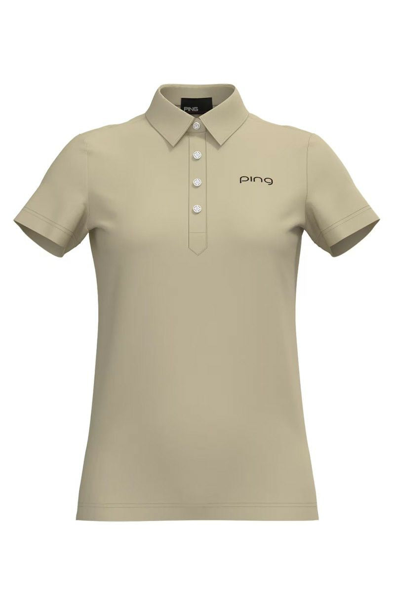 Poro Shirt Ladies Pin Ping 2024 Autumn / Winter Golf wear