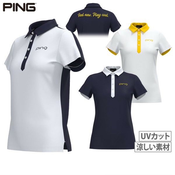 Poro Shirt Ladies Pin Ping 2024 Autumn / Winter Golf wear