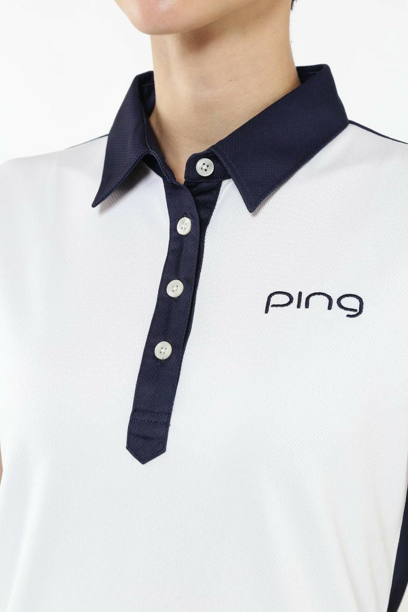 Poro Shirt Ladies Pin Ping 2024 Autumn / Winter Golf wear