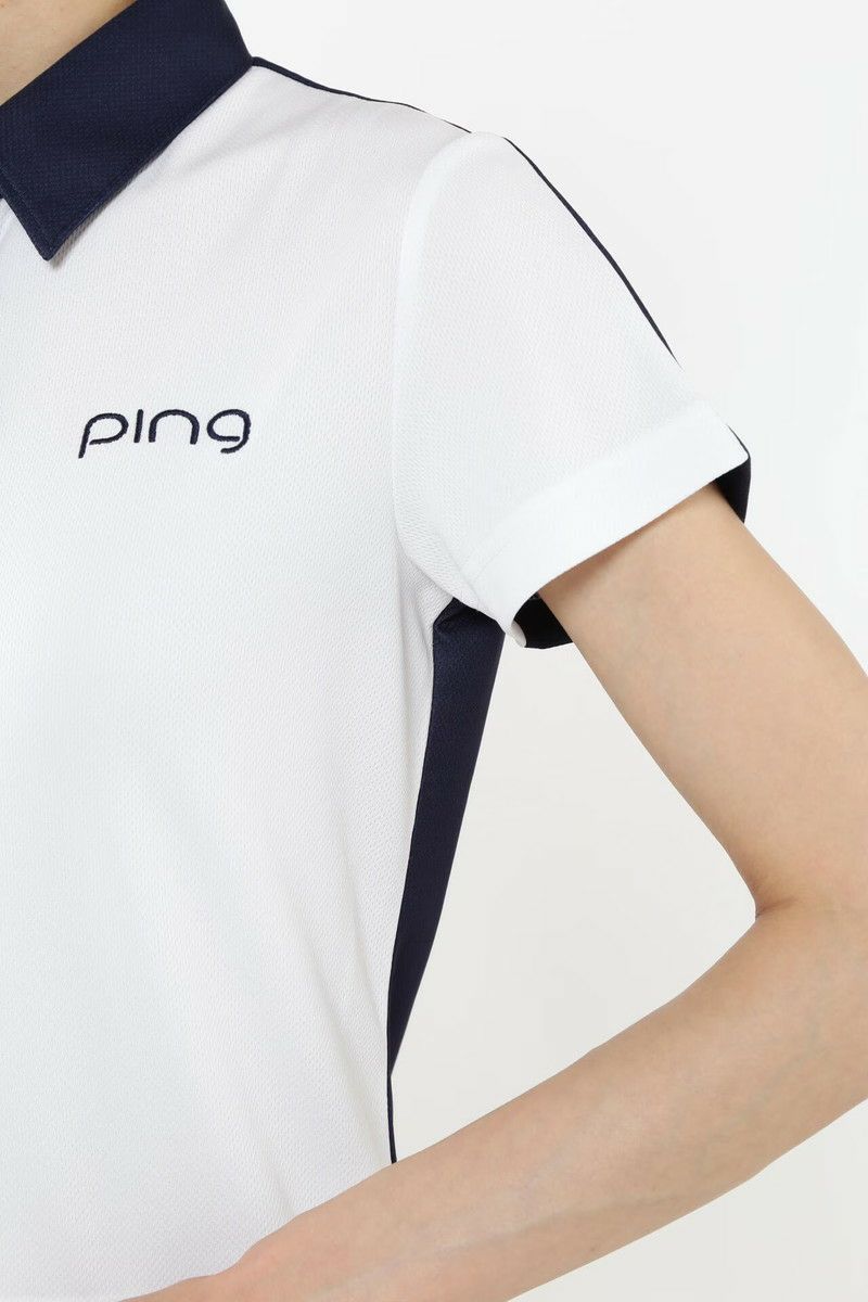 Poro Shirt Ladies Pin Ping 2024 Autumn / Winter Golf wear