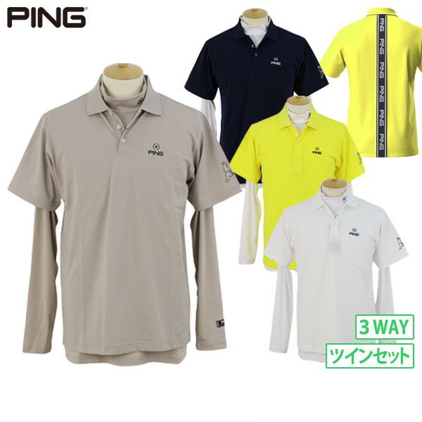 Polo Shirt Men's Ping Ping 2024 Fall / Winter Golf wear