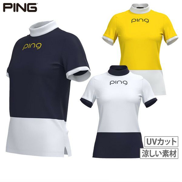 高脖子衬衫女士ping ping 2024秋冬新高尔夫服装