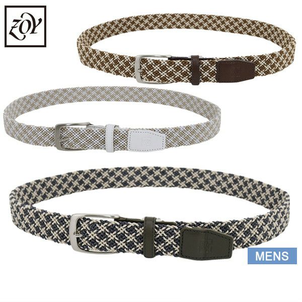 Rubber Mesh Belt Men's Zoy ZOY 2024 Fall / Winter New Golf