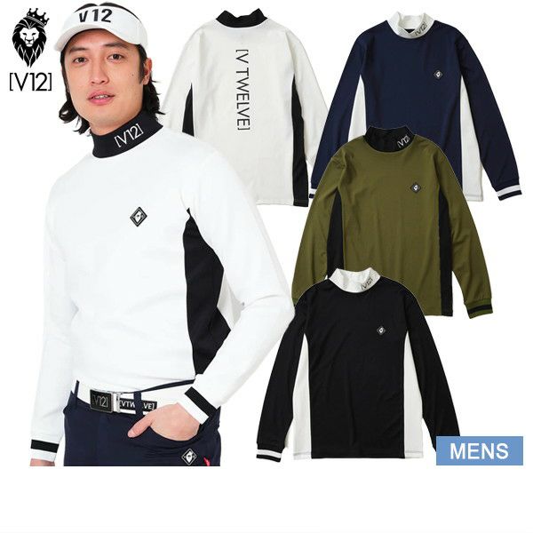 High Neck Shirt Men's V12 Golf Vi Twelve 2024 Fall / Winter New Golf Wear