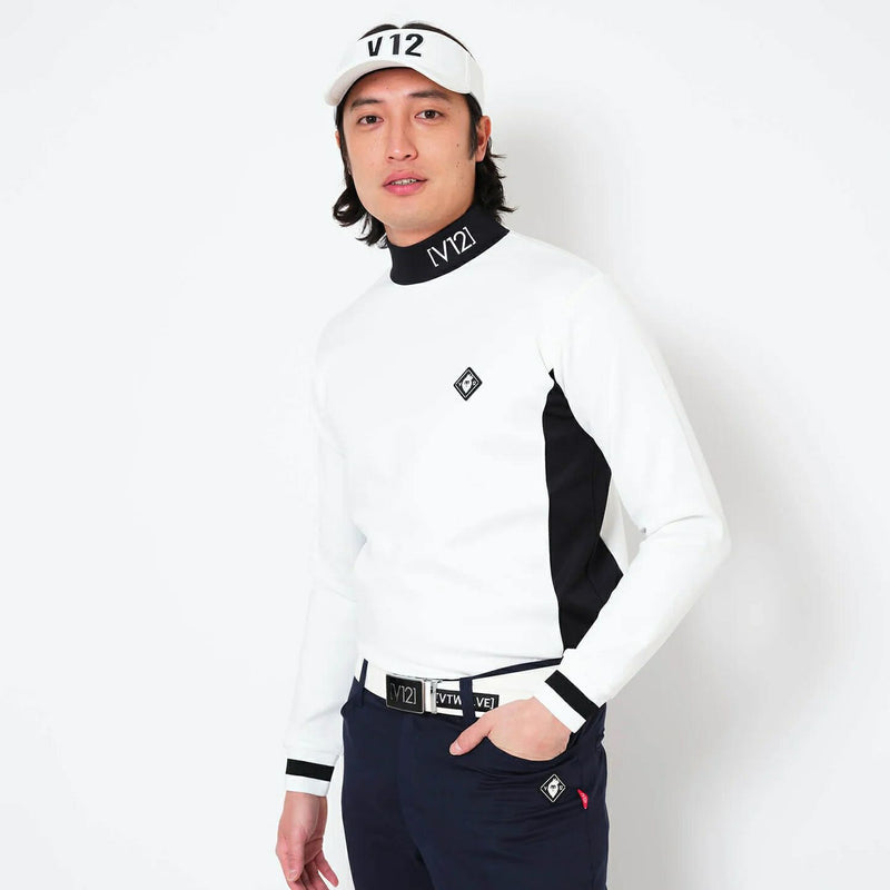 High Neck Shirt Men's V12 Golf Vi Twelve 2024 Fall / Winter New Golf Wear