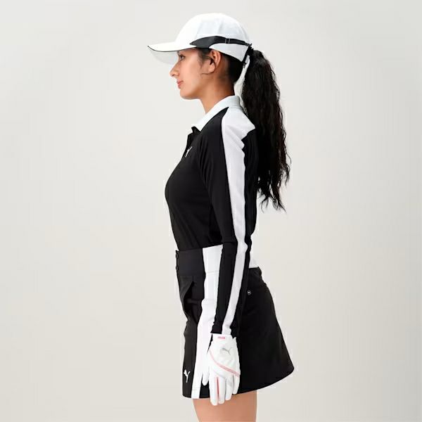 Poro襯衫女士Puma Golf Puma高爾夫日本真實2024年秋季 /冬季新高爾夫服裝