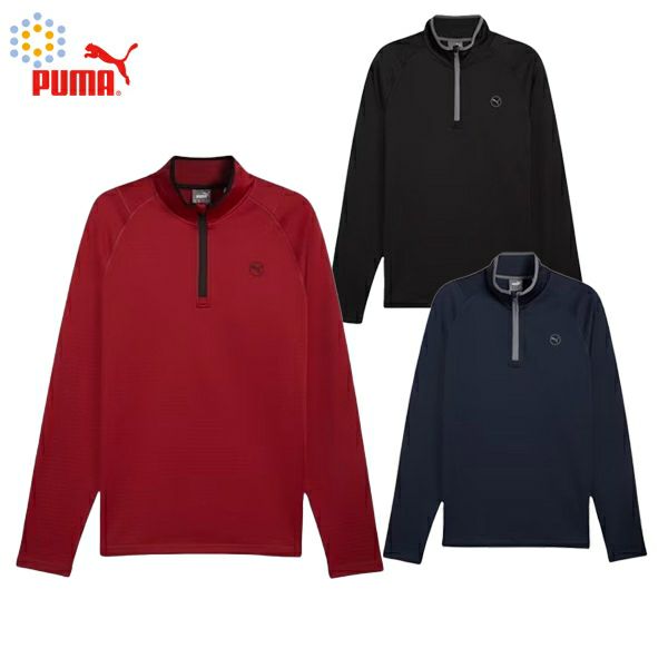 Polo Shirt Men's Puma Golf PUMA GOLF Japan Genuine Japan Standard 2024 Fall / Winter New Golf Wear