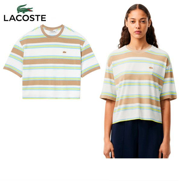 T襯衫女士Lacoste Lacoste日本真實2024秋季 /冬季新的